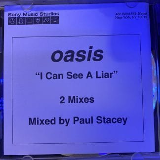 Oasis - Very Rare WITHDRAWN Promo CD Reference for "I Can See a Liar"